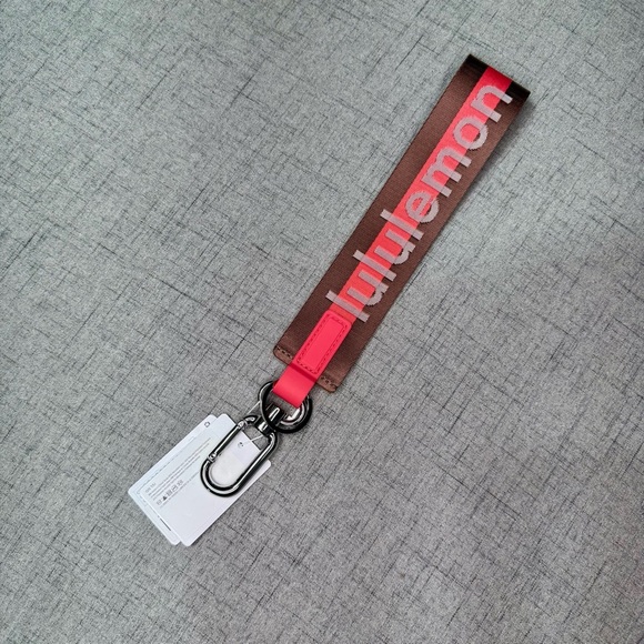 Lululemon Never Lost Keychain Wordmark Ancient Copper, Glazed Pink, White NWT - Picture 4 of 6
